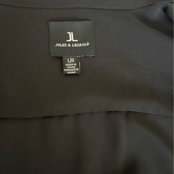 🖤 Jules & Leopold Tie-Waist Blazer Jacket – Black (Size Large) - Picture 4 of 6